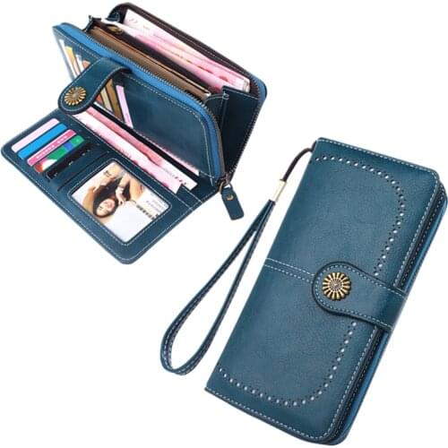 Women Wallet 2020 Hollow Out Long Wallet Fashion Top Quality PU Leather Card Holder Coin Purse Cluch Bag Cartera Mujer