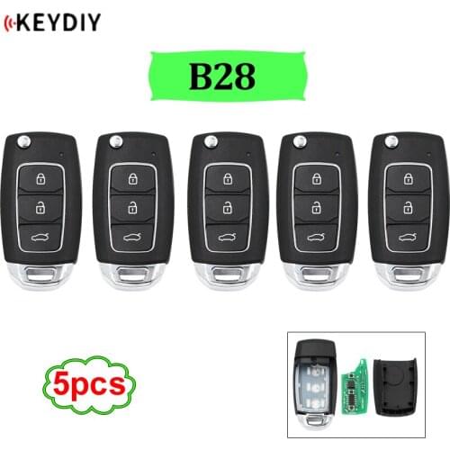 5pcs/lot Universal KEYDIY Remote 3 Button key B28 for KD900 KD900+ URG200 KD-X2 mini KD universal B series remote for KD device