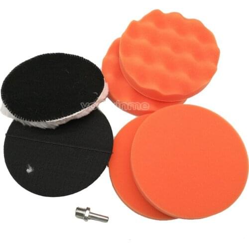 7 inch 7pcs/set Car Waxing Polishing Buffing Sponge Pad Kit For Car Wash Foams Wax Auto Beauty Polishing Paint Wheel