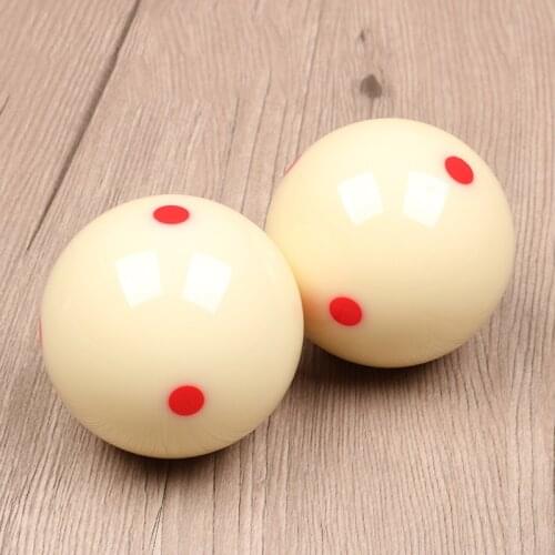 Cue Ball with 6 Red Dots Standard Pool-billiard White Cue Training Ball &T8