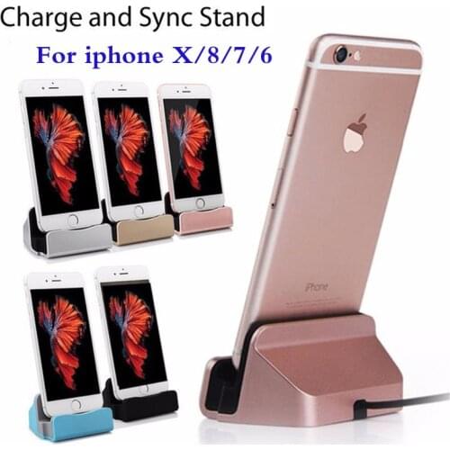 Fast Charging Charger Dock Station For iPhone X Original Quality Desktop Cradle Stand For iPhone 5 6 6S 7 8 Plus chargers