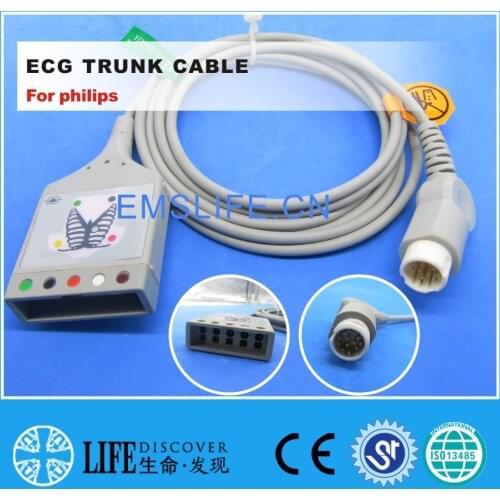 ECG 5-leads trunk cable For philips patient monitor