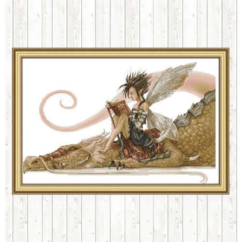 Joy Sunday Patterns Kits 14ct 11ct Cotton Thread Embroidery Needlework Sets Home Decor DIY Needlework Crafts Cross Stitch Kits