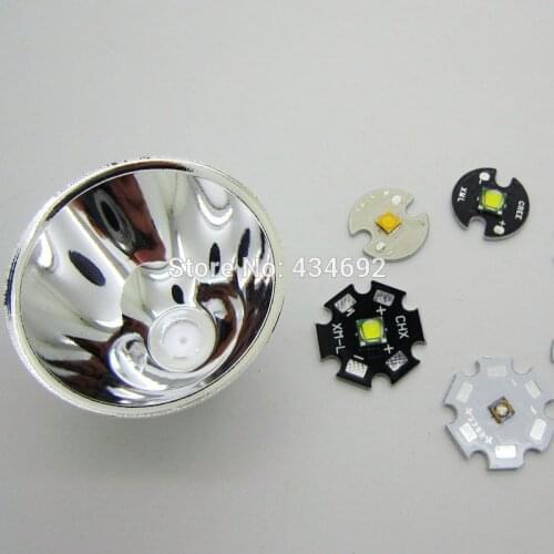 Kiwilighting Aluminum CREE XRE Q5 XML XM-L XML2 T6 Flashlight Reflector Cup 5-10 Degree Lampshades