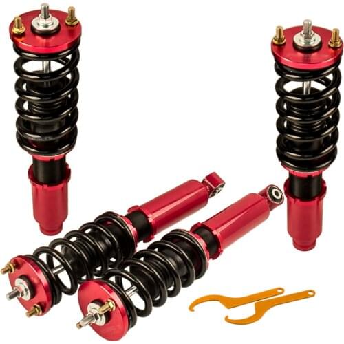 Coilover Lowering Kit for Honda CR-V 1996-2001 Adjustable Height Coilovers Shock for CRV 96 97 98 99-01 Front Rear Adj. Height