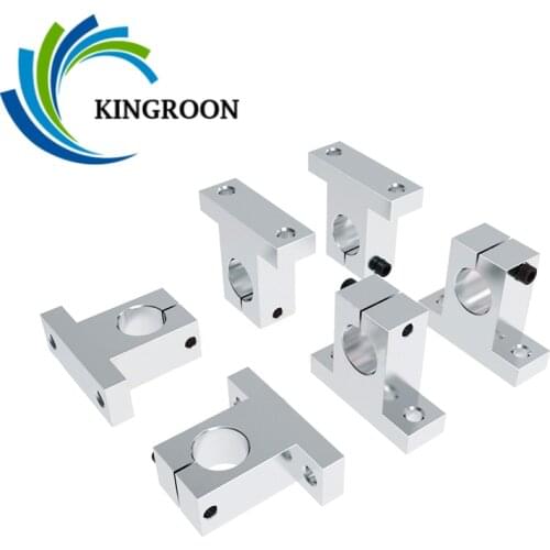 Linear Rail Shaft Optical Axis Support SK8 SK10 SK12 SHF8 Aluminum Block For XYZ Table CNC 3D Printer Parts Smooth Rod bracket