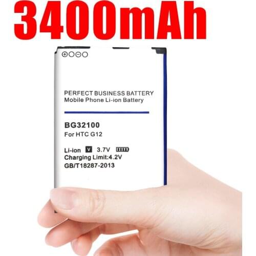 3400mAh BG32100 Li-ion Phone Battery for HTC G11 G12 G15 A7272 A9393 T8698 Incredible S PG32130 S710D S710E