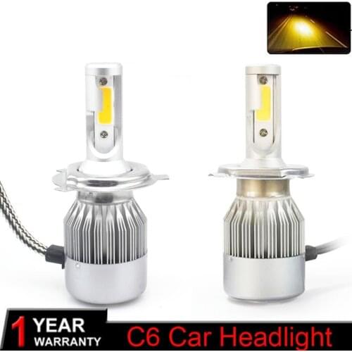 Muxall 72W 8000LM COB Chip Super Bright Car Light Auto Lamp 3000K H4 H7 H8 H1 H3 H11 9005 9006 LED Headlight Bulb