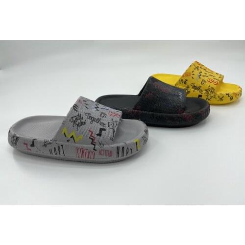 Mens Summer Bathroom Non-Slip Fashion Shoes, External Slippers, Home Indoor Comfortable And Cool Sandals, EVA Material Mid-Heel