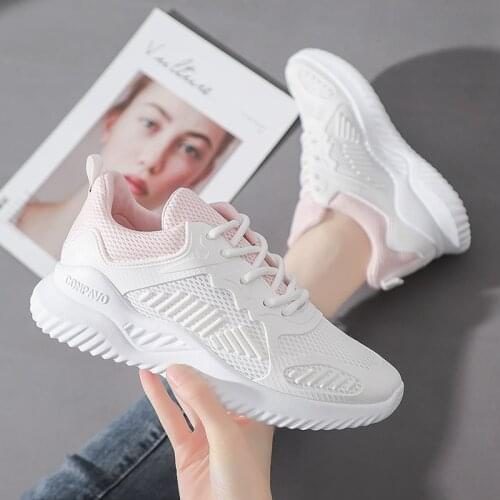 New sports womens shoes coconut running shoes wild breathable single net shoes women fashion trend