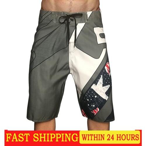 New free shipping mens shorts quick drying swimsuit mens swimsuit surf beach shorts casual mens pants in Bermuda vacation