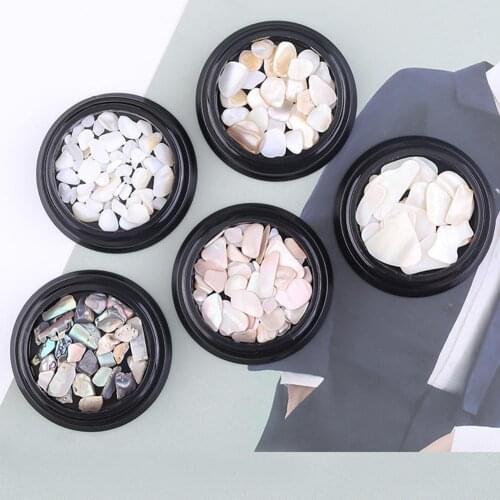 Colorful Mini Size DIY Sequins Shells Stones Nail Art Decorations Manicure Tools