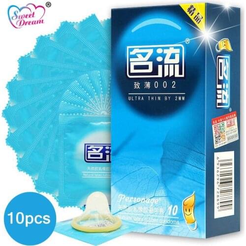 Personage Sex Condoms 10 Pcs/Lot Ultra Thin 002 Latex Condoms for Men Lubricated Contraception Sex Toy Sex Products LF-026