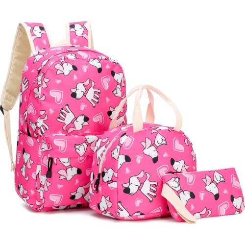 Cute Dog Backpacks School Bags For Girls Set Kids Schoolbags Childrens Backpack Kids Backpacks School Backpack