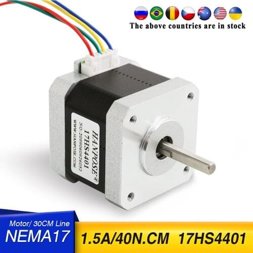 Nema17 Stepper Motor 42 motor 4-lead motor 1.7A 40N.CM 17HS4401 for 3D printer motor Monitor Equipment