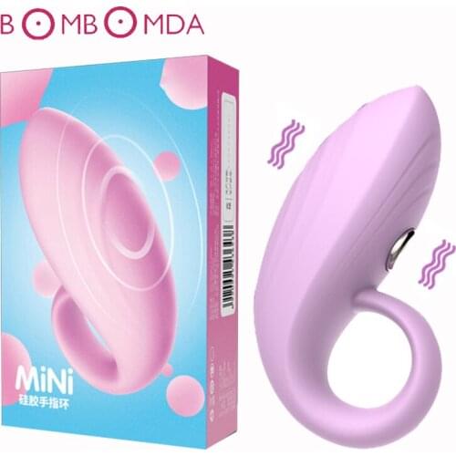 Silicone Finger Ring Mini Vibrator Sex Toys For Women Vagina Massage G spot Stimulator Vibrator Adult Products Female Maturbator