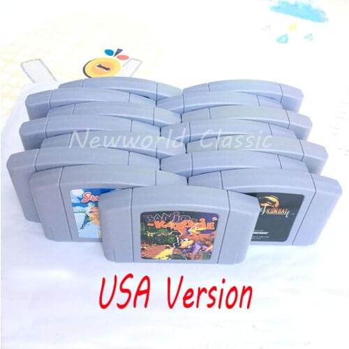 Banjo-Kazooie Snowboard Kids Part 1 2 3US NTSC Version English Language for 64 bit Game Console for Video Game Cartridge Card