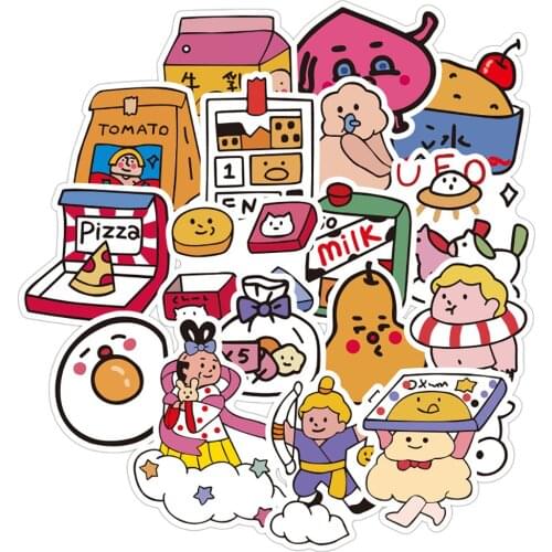 10/25PCS Mixed Kawaii Girl Style Graffiti Stickers Motorcycle Travel Luggage Guitar Skateboard Waterproof Classic Toy for Kid