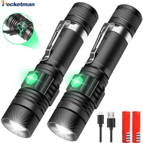 18000LM Super Bright Led flashlight Portable Flashlight Tactical Torch Linterna T6/L2/V6 Power Tips Zoomable Bicycle Light 18650