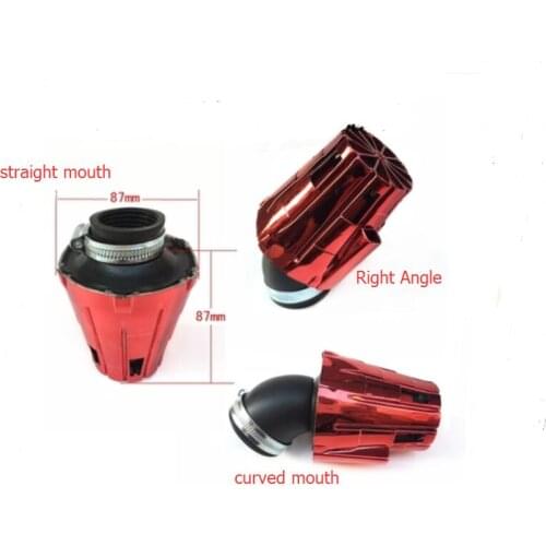 YOSS 32/35/38/42/48/50mm Sponge Motorcycle Air Filter ATV Scooter Pit Bike Air Cleaner Intake Filter For Honda Yamaha red