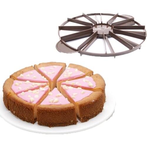 10/12 Slices Of Bread Cake Divider Melaleuca Mousse Cake Equal Parts Slice Marker DIY Mold Baking Tools Cake Decoration