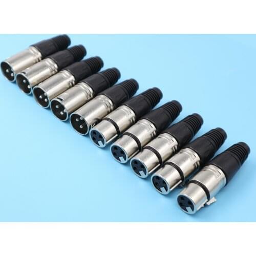 10PCS Quality XLR Connector Plug 3pin Mic Plug Jack For NEUTRIK NC3MXX NC3FXX