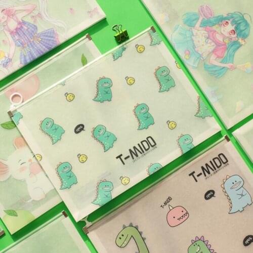 2020 Sharkbang Cute Frosted Waterproof Dragon Mouse A4 File Folder Desk Document Paper Organizer Storage Bag School Stationery