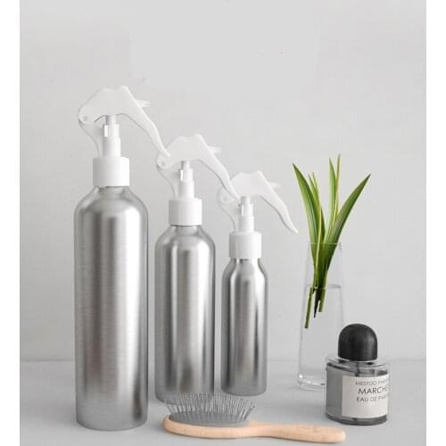 300x 30/50/100/120/150/250ml Aluminium Spray Refillable Bottle Empty Bottles Travel Pump Cosmetic Pack Empty Atomizer Packaging