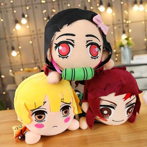 40cm Devils Blade Cartoon Anime Plush Toy Demon Slayer Kimetsu No Yaiba Kid Appease Sleeping Pillow Doll Stuffed Plush Soft Toy
