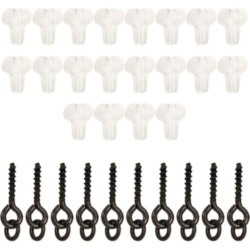 448D Carp Fishing Hook Connect Hook Beads Swivel Ready D-rig Line Aligner Hair Rig Method Feeder Accessories Tackle Tool