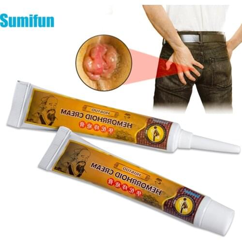5pcs Sumifun Herbal Hemorrhoids Ointment Internal And External Anal Fissure Cream Pain Reliving Chinese Medical Plasters P1075