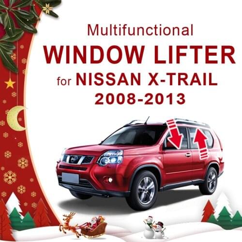 Auto Car Power Window Closer Roll Up Automatically Lift Close 4 windows Kit For NISSAN X-TRAIL 2008-2013