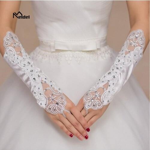 Wedding bridal gloves white fingerless lace gloves bridesmaid gloves wedding accessories women white dress accessories gloves