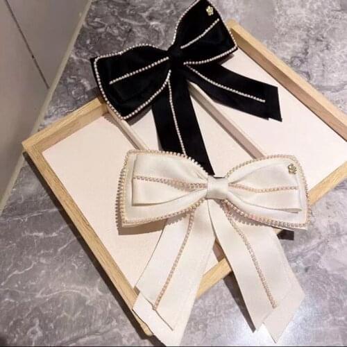 Barrette For Women Girl Rhinestone Crystal Pearl Big Hair Clip Hairpin Bow Knot Geometric Flower Head Accessories Wholesale