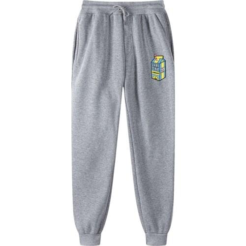 New Lyrical Lemonade Printed Sweatpants Men Fitness Running Trousers White Black Sport Pants Slim Casual Joggers Pants Workout