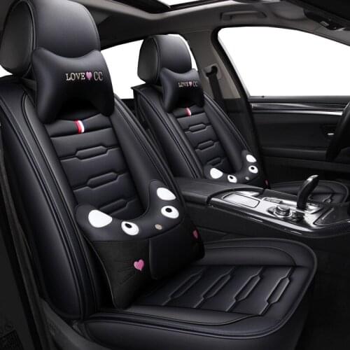 Cartoon Car seat cover for Nissan Qashqai J11 J10 X-Trail T32 Juke Navara D22 Leaf Tiida Np300 Versa Murano Kicks Dualis Livina