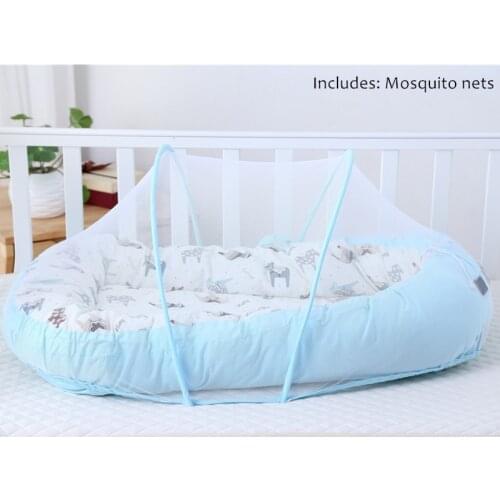 Baby Alcofa Nest Bed Portable Crib Travel Bed Infant Toddler Cotton Cradle Foldable Bebe Carrycot For Newborn Bassinet Bumper