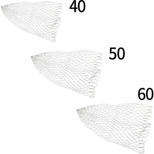 Double Line Braided Mesh Fishing Landing Net Fishing Tools Mesh Hole For Bass Trout Catch Luring Accesorry 40/50/60 cm Optional