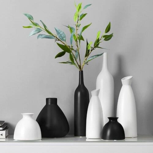 European Modern Ceramic Vase Art Vases For Home Decoration Living Room Dry Flower Arrangement Housewarming Gifts Decor Crafts