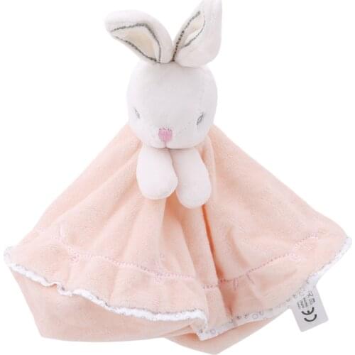 Newborn Baby Toys Pacifier Doll Soothing Towel Rabbit Infant Soft Soother Towel Cartoon Animal Educational Plush Toys