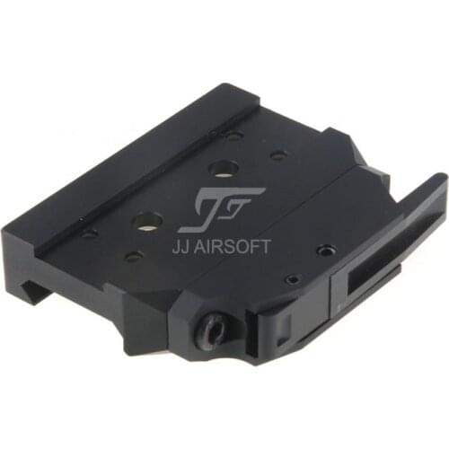 JJ Airsoft BOBRO Style QD Low Mount for T1 / T-1 Red Dot (Black/Tan)