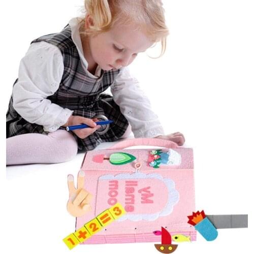 DIY Book Felt Quiet Books Baby Early Cognitive Development Toys Handmade Educational Book Toys For Children Kid Baby Gift