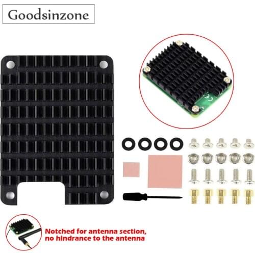 Raspberry Pi CM4 Heatsink Kit, Raspberry Pi Computer Module 4 Heat Dissipation Heat Sink with Thermal Tapes Notched for Antenna