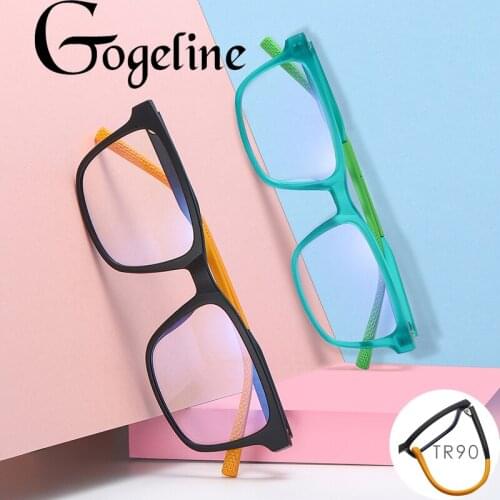Square Blue Light Blocking Children Glasses Candy Color TR90 Frame Computer Eyewear UV400 anti blue light