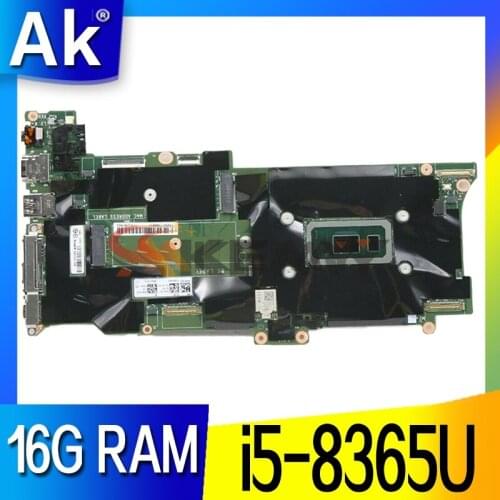 FRU 5B21C21487 5B20X57847 01YU380 For Lenovo X1C X1 Carbon 7th Gen laptop motherboard FX490 NM-B861 With CPU i5-8365U RAM 16G