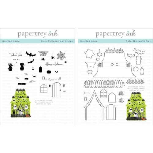 Halloween Haunted House Metal Cutting Dies Stamps Scrapbook Diary Secoration Embossing Stencil Template Diy Greeting Card 2021