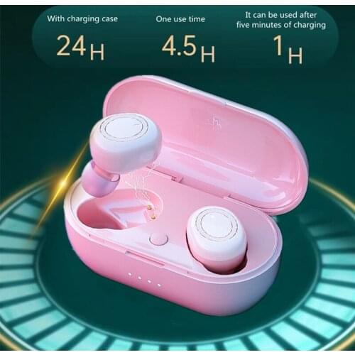 TWS Bluetooth 5.0 Earphones Charging Box Wireless Headphone 9D Stereo Sports Waterproof Earbuds Headsets With Microphone