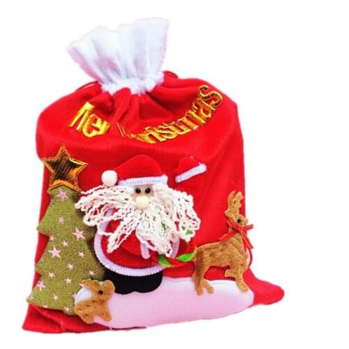 New Year Decor High Quality Merry Christmas Decoration Santa Claus Stocking Christmas Candy Christmas Kids Gift Bags