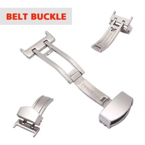 New Butterfly Watch Band Deployment Buckle Folding Clasp Stainless Steel Strap For Steel Watches Accessories Buckle Replacement