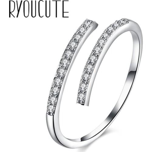 Charming Boho Vintage Crystal Chains Rings For Women Men Bohemian Bride Wedding Ring Fashion Jewelry Party Gifts